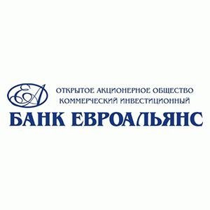 Персональная страница банка ЕВРОАЛЬЯНС на портале
